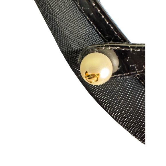 Jimmy Choo NIB Elisa Mesh Patent Leather Flat in Black Size 38 - Picture 10 of 11